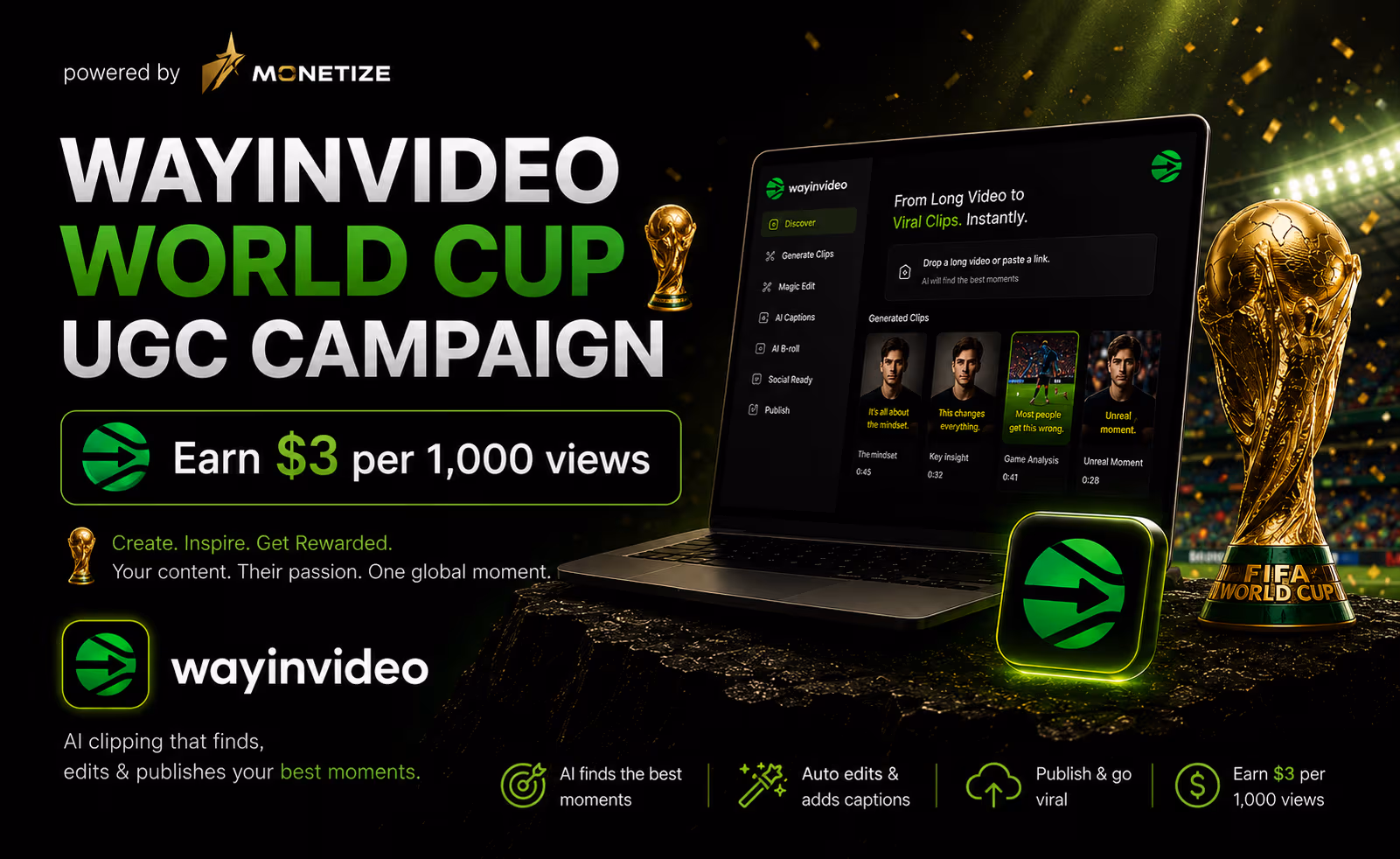 World Cup Campaign | WayInVideo | UGC | $1000 Budget